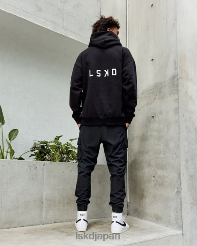 エンデバー パーカー オーバーサイズ - ブラック LSKD 男性 衣服 082HP1029