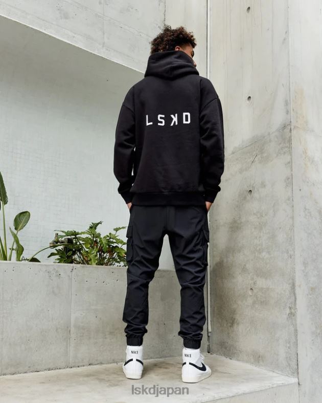 エンデバー パーカー オーバーサイズ - ブラック LSKD 男性 衣服 082HP1029