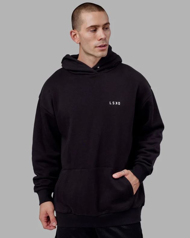 エンデバー パーカー オーバーサイズ - ブラック LSKD 男性 衣服 082HP1029