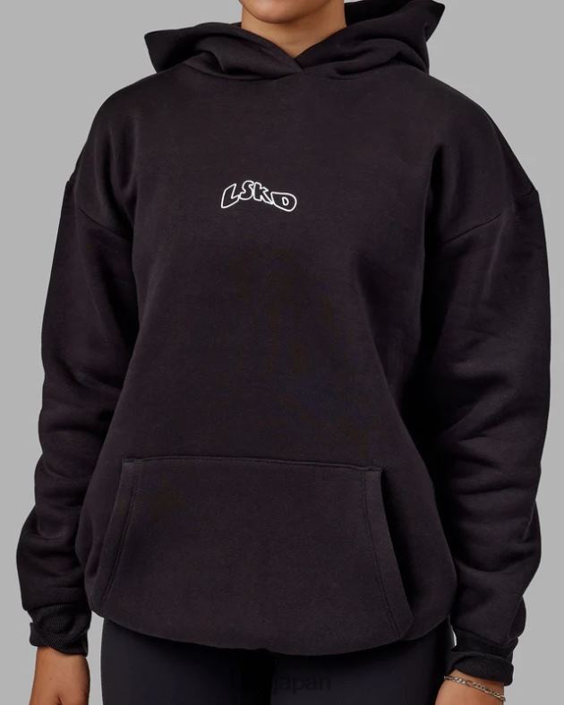 マッドハッピー パーカー オーバーサイズ - ブラック LSKD 男性 衣服 082HP1030