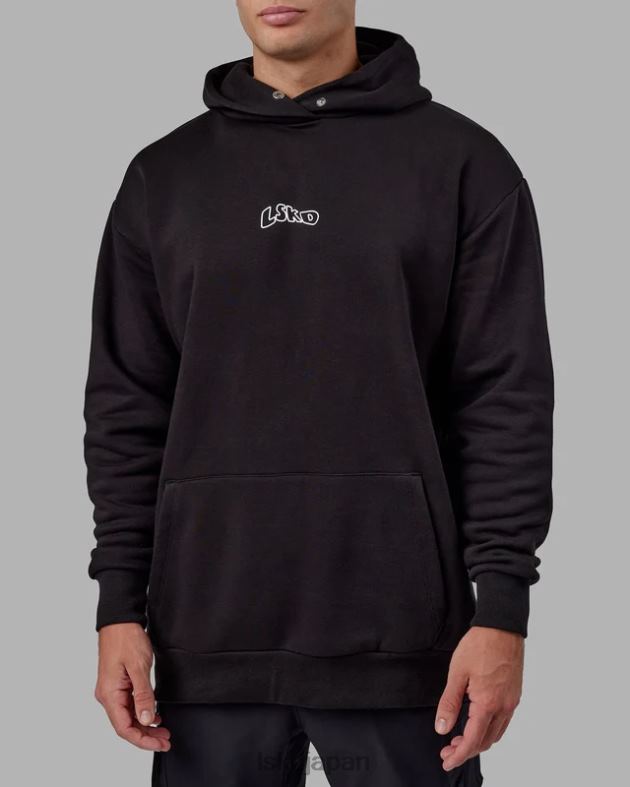 マッドハッピー パーカー オーバーサイズ - ブラック LSKD 男性 衣服 082HP1030