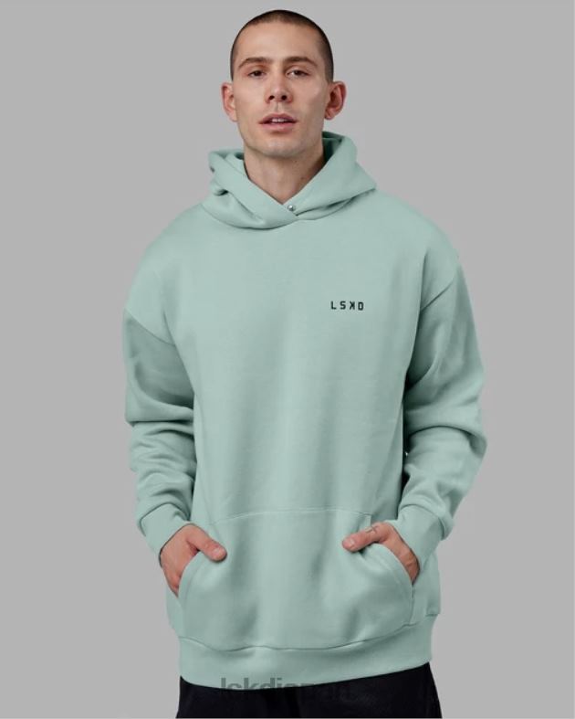 エンデバー パーカー オーバーサイズ - パステル ターコイズ LSKD 男性 衣服 082HP1033