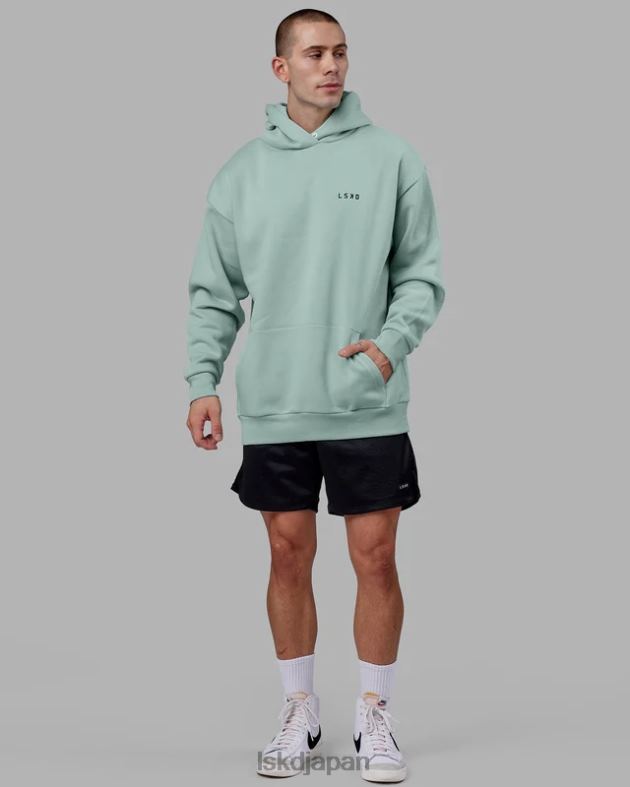 エンデバー パーカー オーバーサイズ - パステル ターコイズ LSKD 男性 衣服 082HP1033