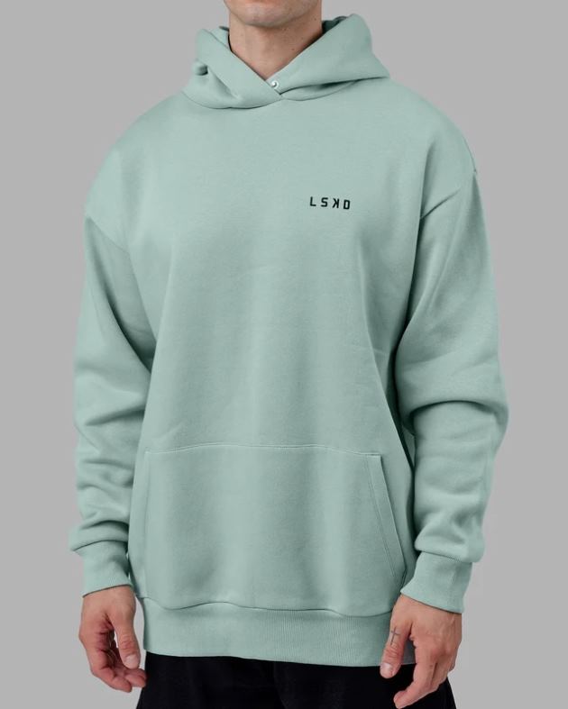 エンデバー パーカー オーバーサイズ - パステル ターコイズ LSKD 男性 衣服 082HP1033