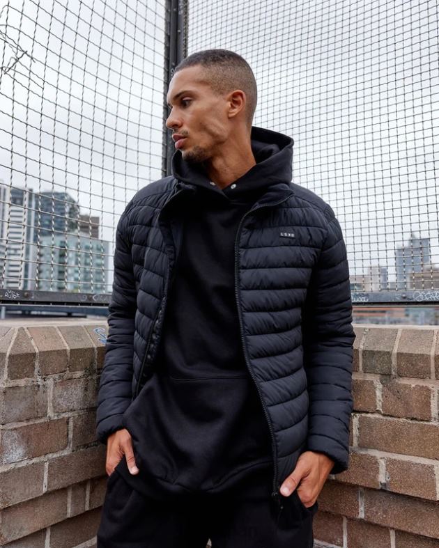 オールデイ パファー ジャケット - ブラック LSKD 男性 衣服 082HP1038