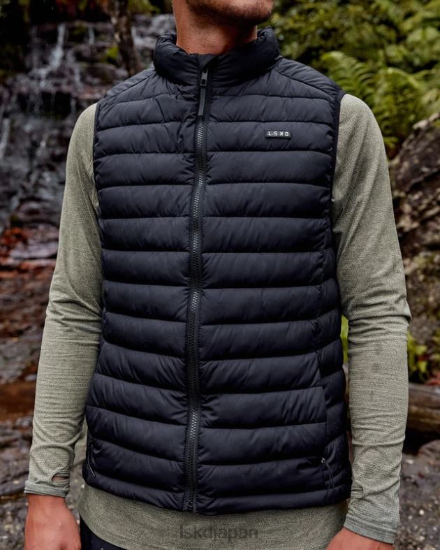 終日ダウンベスト - ブラック LSKD 男性 衣服 082HP1039