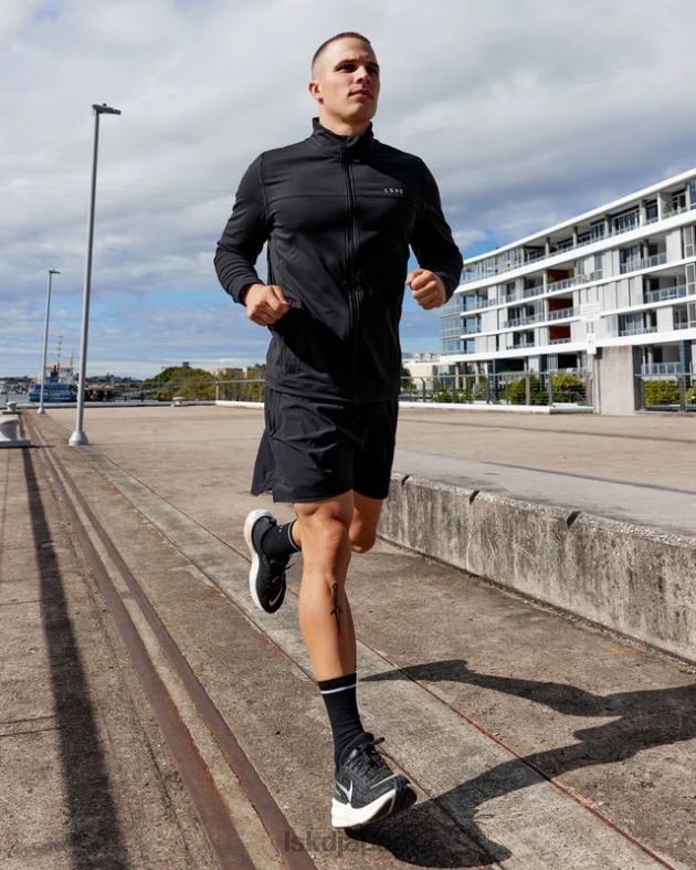 ストライド ジップ スルー パフォーマンス ジャケット - ブラック LSKD 男性 衣服 082HP1045