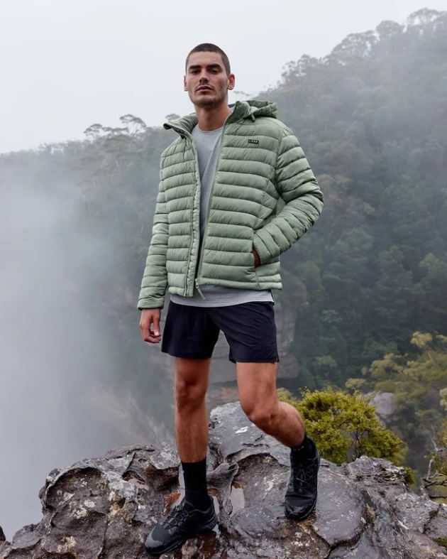 オールデイ パファー ジャケット - アイスバーググリーン LSKD 男性 衣服 082HP1048