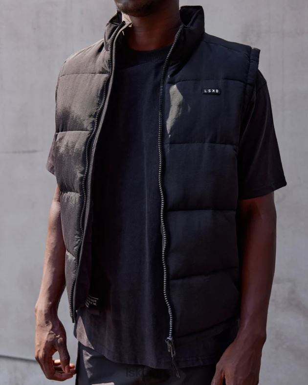 クラシックフグベスト - ブラック LSKD 男性 衣服 082HP1054