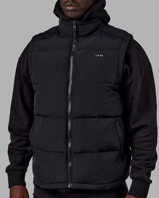 クラシックフグベスト - ブラック LSKD 男性 衣服 082HP1054