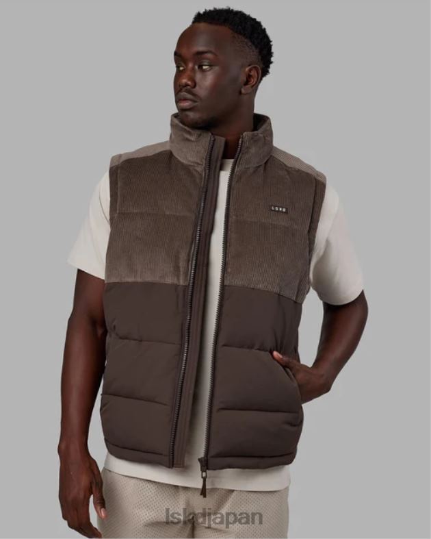 クラシックコードパファーベスト - クルミ-ドングリ LSKD 男性 衣服 082HP1056