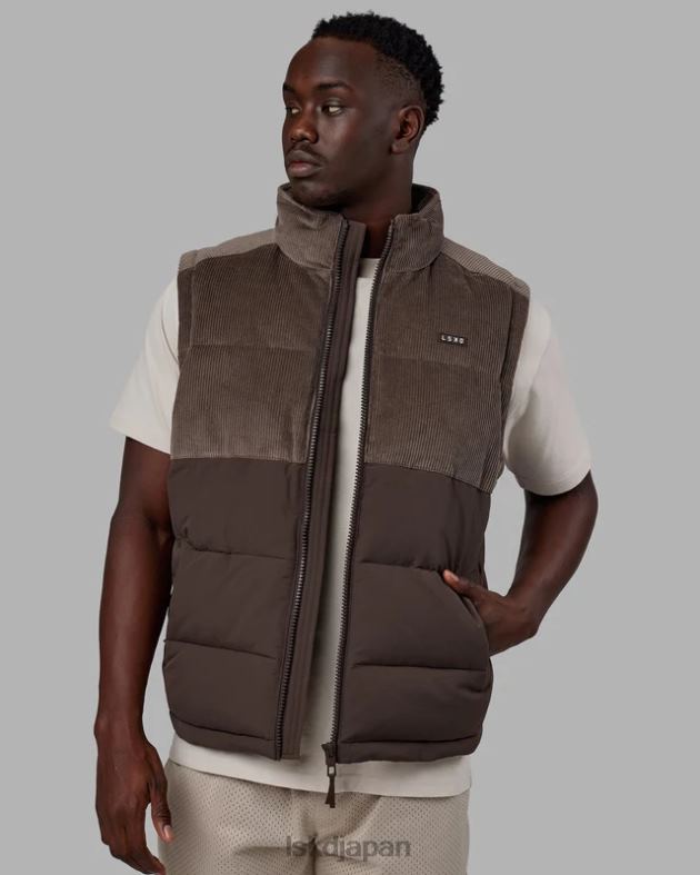 クラシックコードパファーベスト - クルミ-ドングリ LSKD 男性 衣服 082HP1056