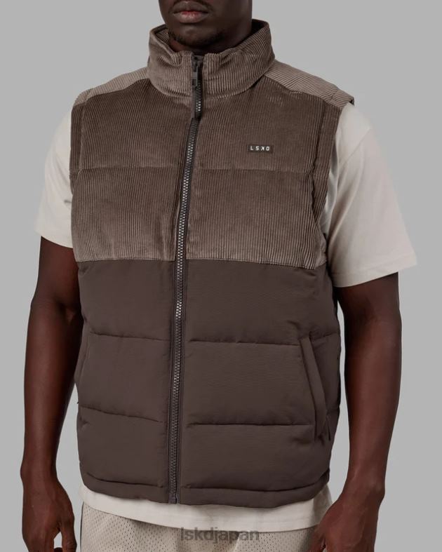 クラシックコードパファーベスト - クルミ-ドングリ LSKD 男性 衣服 082HP1056
