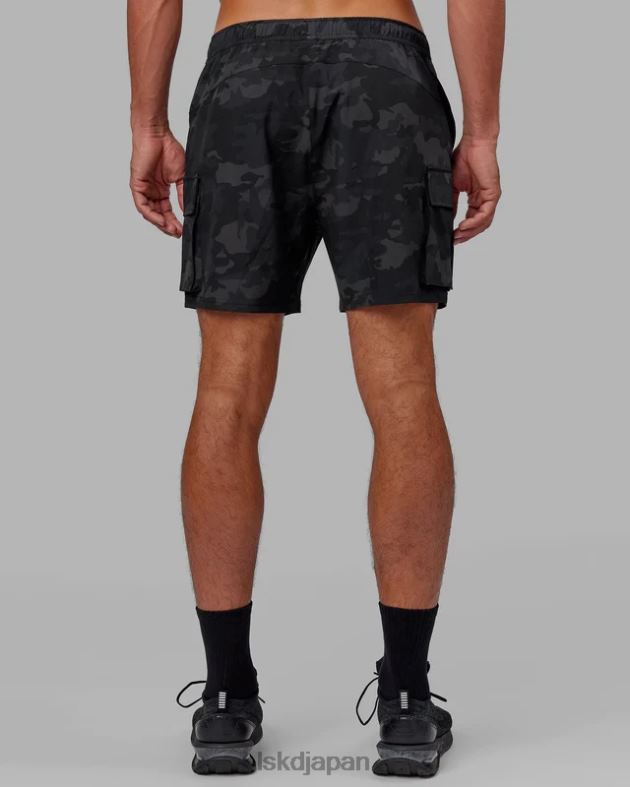 エナジー ストレッチ パフォーマンス カーゴ ショート - ブラック カモフラージュ LSKD 男性 衣服 082HP1094