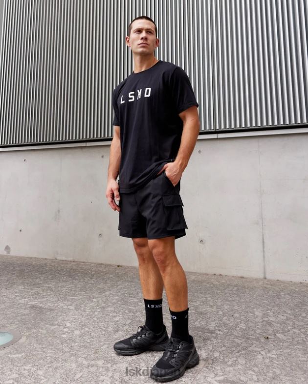 エナジー ストレッチ パフォーマンス カーゴ ショート - ブラック LSKD 男性 衣服 082HP1103