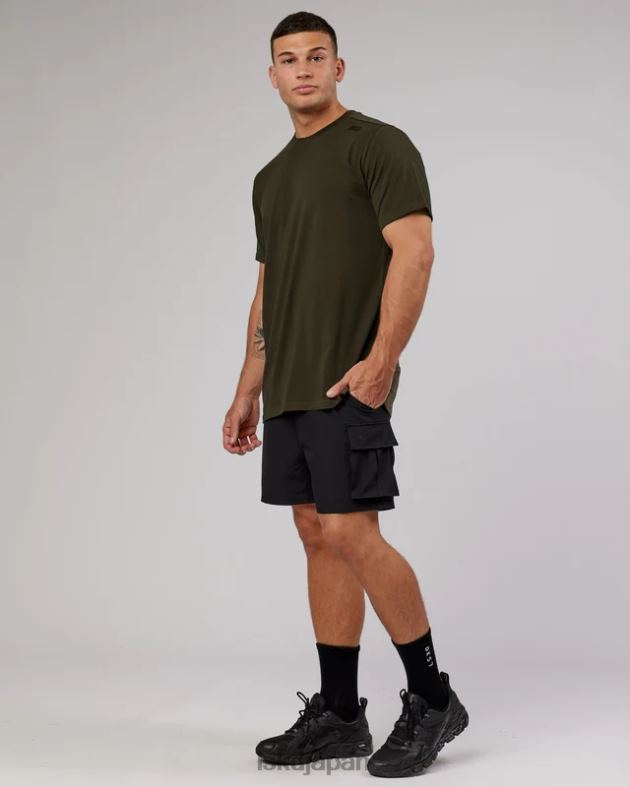 エナジー ストレッチ パフォーマンス カーゴ ショート - ブラック LSKD 男性 衣服 082HP1103