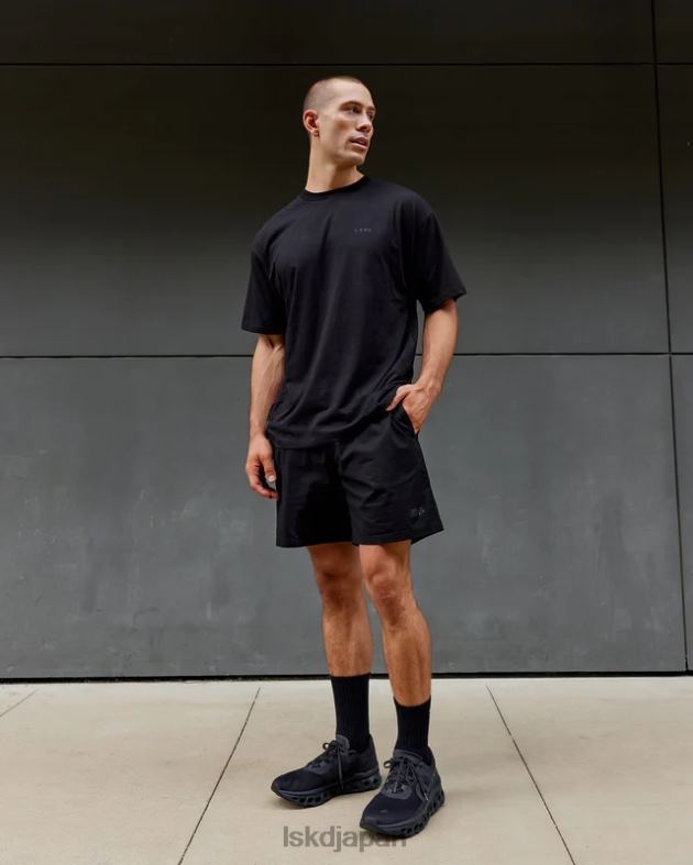 デイリーショート - ブラックブラック LSKD 男性 衣服 082HP1129