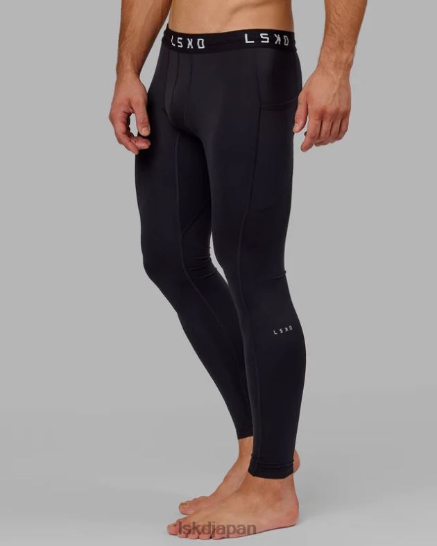 フルレングスをタイトに実行 - 黒 LSKD 男性 衣服 082HP1147