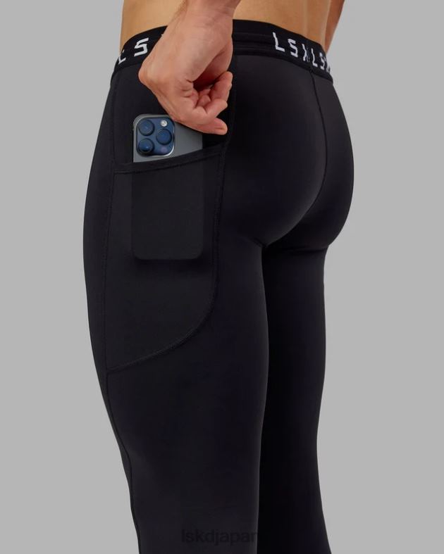 フルレングスをタイトに実行 - 黒 LSKD 男性 衣服 082HP1147