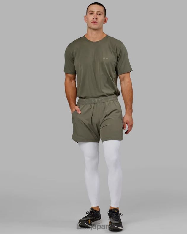 全長をタイトに実行 - ホワイト LSKD 男性 衣服 082HP1149