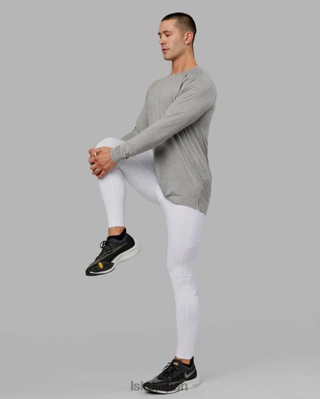 全長をタイトに実行 - ホワイト LSKD 男性 衣服 082HP1149