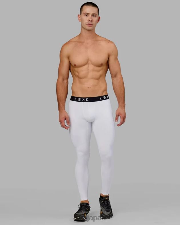 全長をタイトに実行 - ホワイト LSKD 男性 衣服 082HP1149