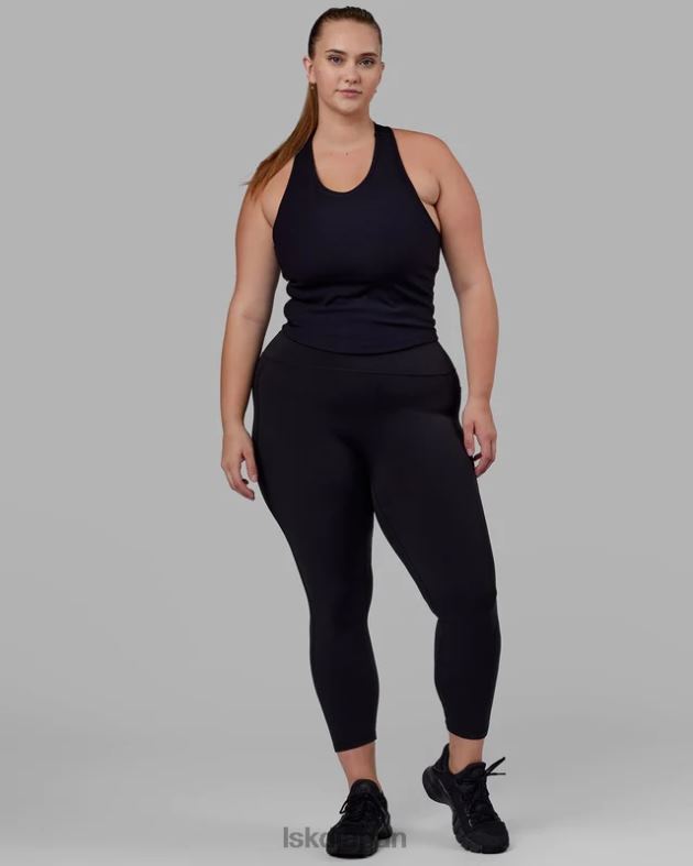 フロー リブ シェルフ ブラ パフォーマンス タンク - ブラック LSKD 女性 衣服 082HP125