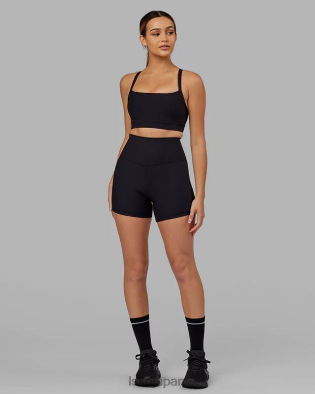 モメンタムリブスポーツブラ - ブラック LSKD 女性 衣服 082HP13