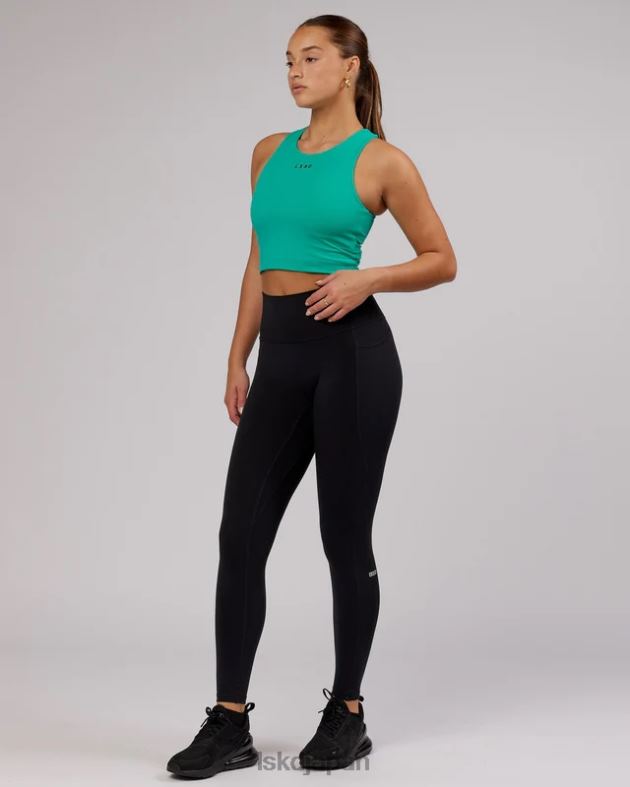 ステータス アクティブ タンク シェルフ ブラ付き - ハイパー ティール LSKD 女性 衣服 082HP185