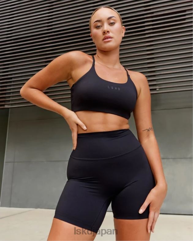 ツイストスポーツブラ - ブラック LSKD 女性 衣服 082HP24