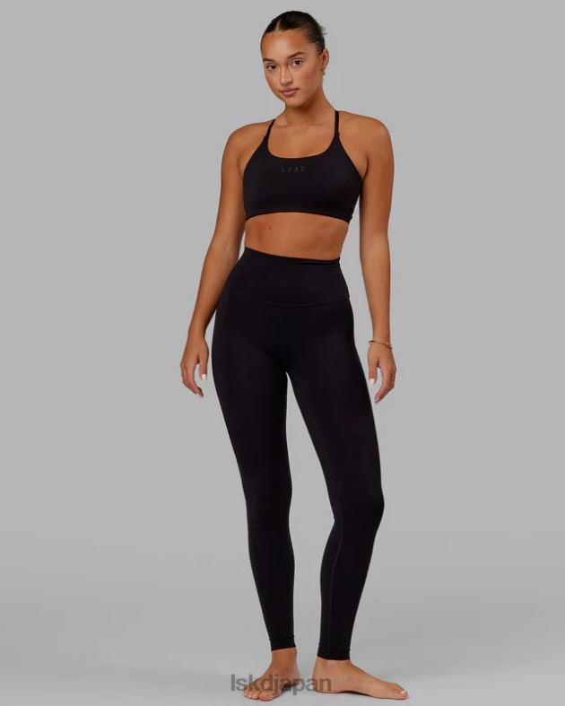 ツイストスポーツブラ - ブラック LSKD 女性 衣服 082HP24