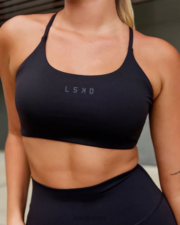 ツイストスポーツブラ - ブラック LSKD 女性 衣服 082HP24
