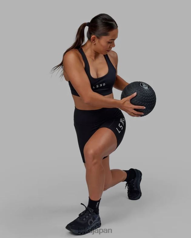 レップ スポーツブラ スモールロゴ - ブラックホワイト LSKD 女性 衣服 082HP29