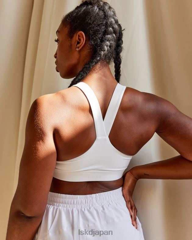 レップ スポーツブラ スモールロゴ - ホワイトブラック LSKD 女性 衣服 082HP32