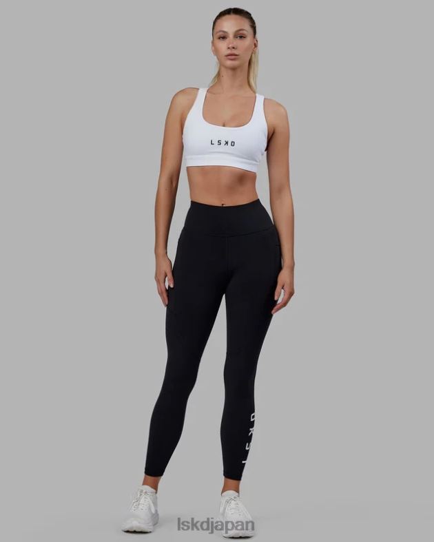 レップ スポーツブラ スモールロゴ - ホワイトブラック LSKD 女性 衣服 082HP32
