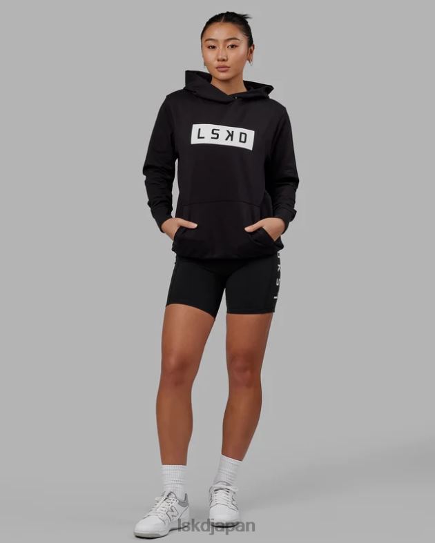 ストレングス フレックスフリース パーカー - ブラックホワイト LSKD ユニセックス 衣服 082HP336