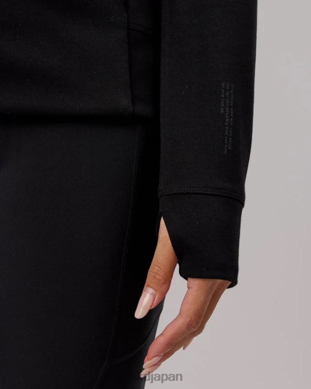 アスリート フォージドフリース ジップスルー パーカー - ブラック LSKD 女性 衣服 082HP341