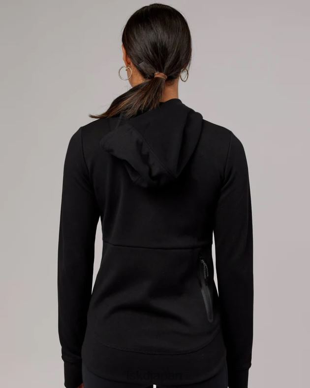 アスリート フォージドフリース ジップスルー パーカー - ブラック LSKD 女性 衣服 082HP341