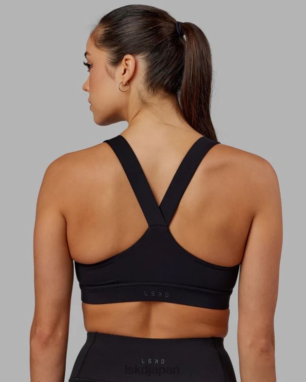 レップ スポーツブラ スモールロゴ - ブラックネオンマゼンタ LSKD 女性 衣服 082HP34