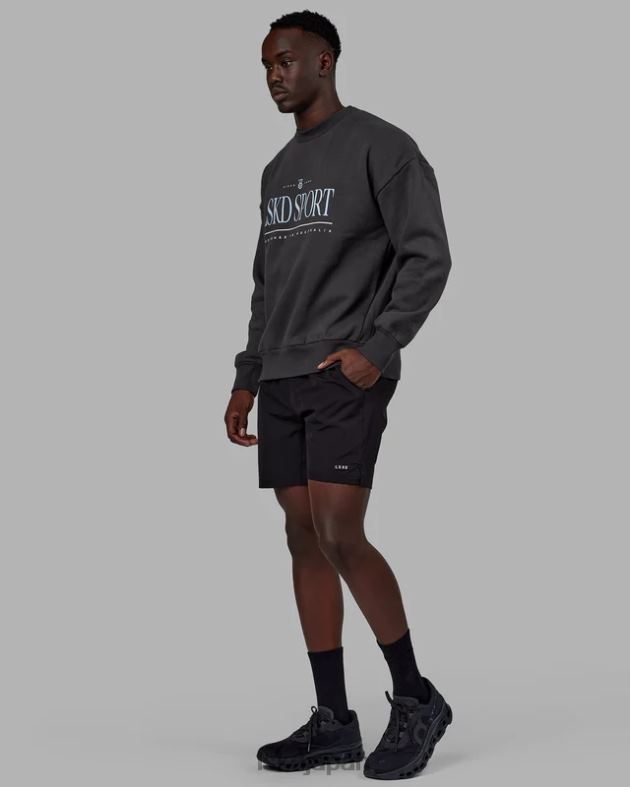 ヘリテージ セーター オーバーサイズ - アスファルト ウィンドサーファー LSKD ユニセックス 衣服 082HP354