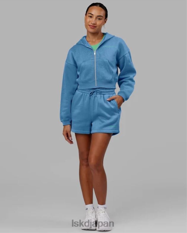 モーションクロップドパーカー - アジュールブルー LSKD 女性 衣服 082HP358