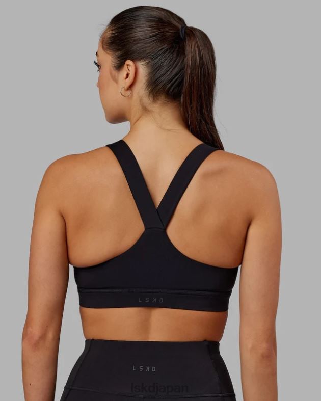 レップ スポーツブラ スモールロゴ - ブラックアジュールブルー LSKD 女性 衣服 082HP35
