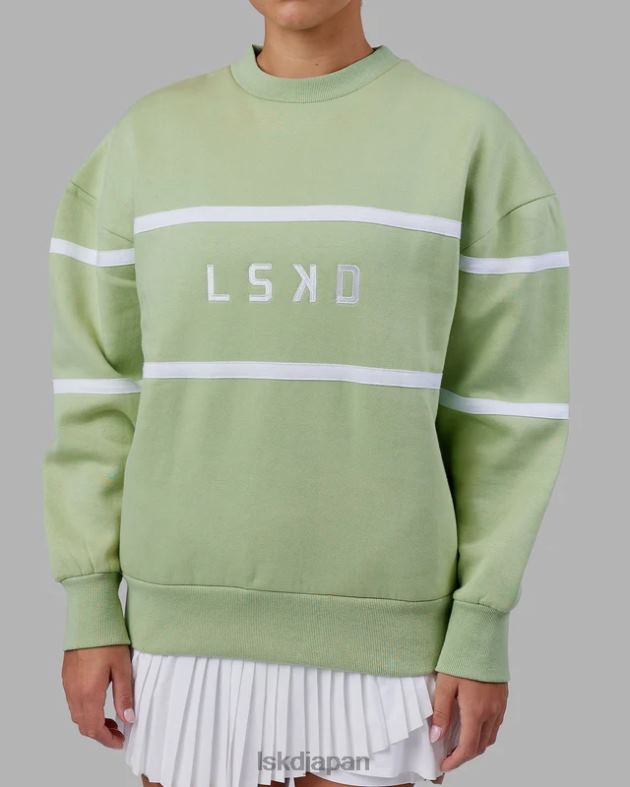 パラレルセーターオーバーサイズ - グリーンイチジク LSKD ユニセックス 衣服 082HP362