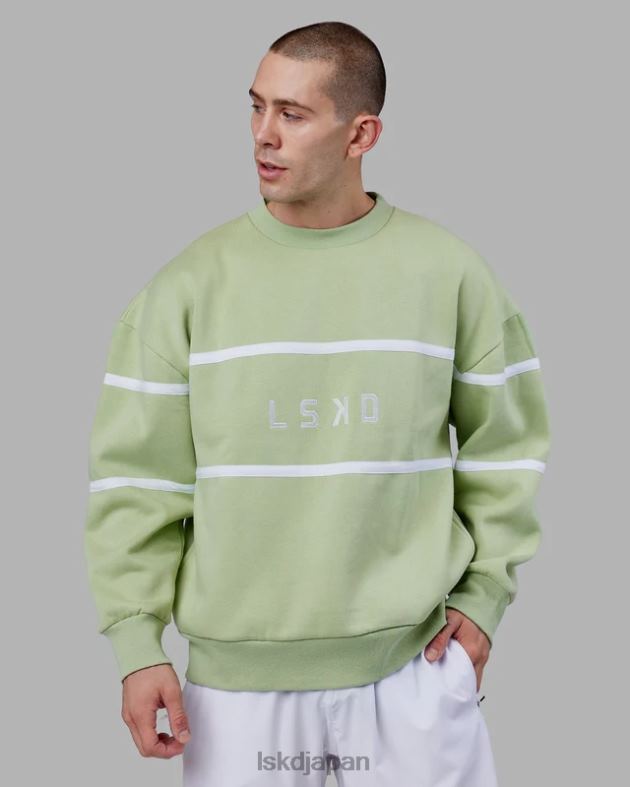 パラレルセーターオーバーサイズ - グリーンイチジク LSKD ユニセックス 衣服 082HP362