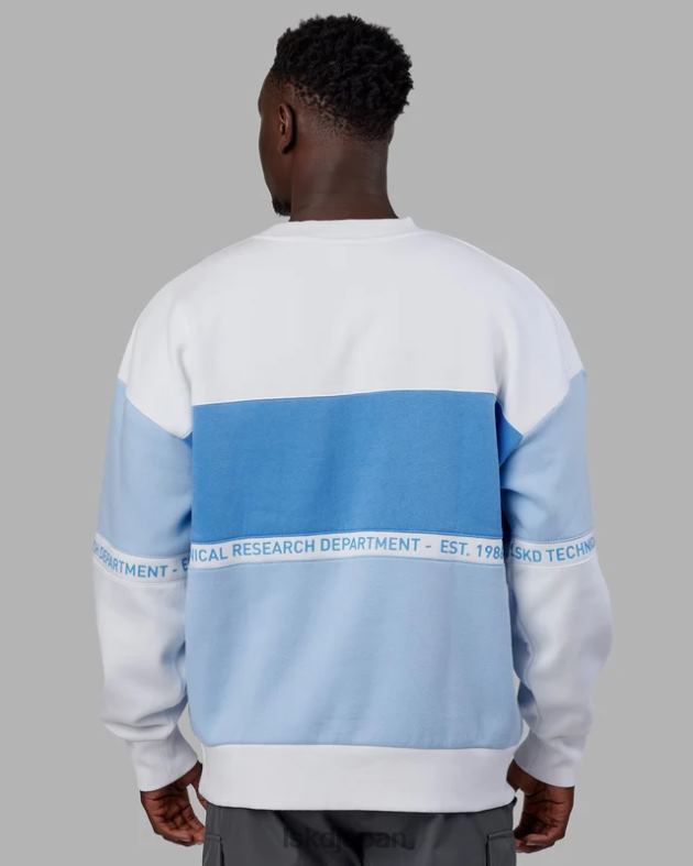 スポルティフ セーター オーバーサイズ - ウィンドサーファー アジュール ブルー LSKD ユニセックス 衣服 082HP369