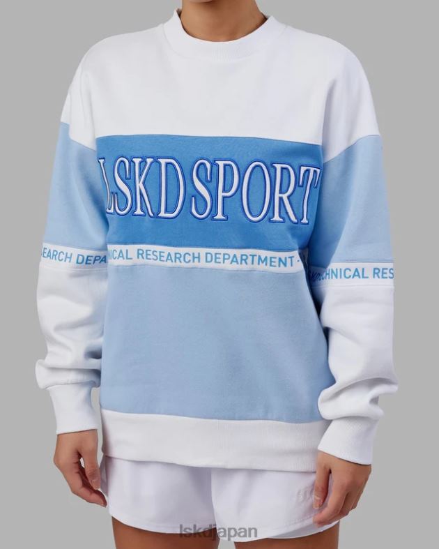 スポルティフ セーター オーバーサイズ - ウィンドサーファー アジュール ブルー LSKD ユニセックス 衣服 082HP369