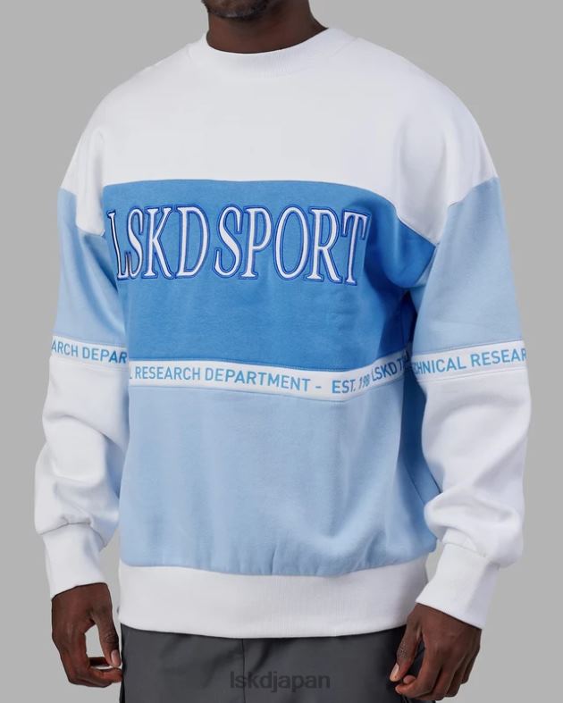 スポルティフ セーター オーバーサイズ - ウィンドサーファー アジュール ブルー LSKD ユニセックス 衣服 082HP369