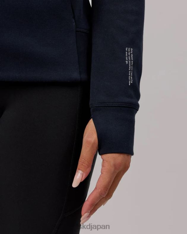 アスリート フォージドフリース ジップスルー パーカー - ダークネイビー LSKD 女性 衣服 082HP371