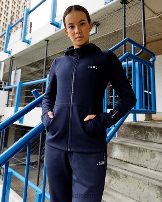 アスリート フォージドフリース ジップスルー パーカー - ダークネイビー LSKD 女性 衣服 082HP371