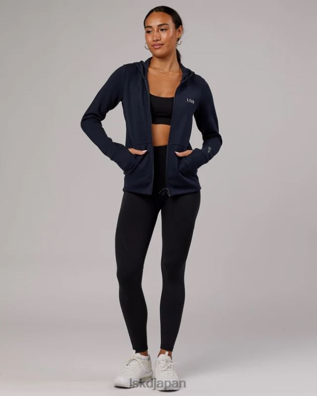 アスリート フォージドフリース ジップスルー パーカー - ダークネイビー LSKD 女性 衣服 082HP371